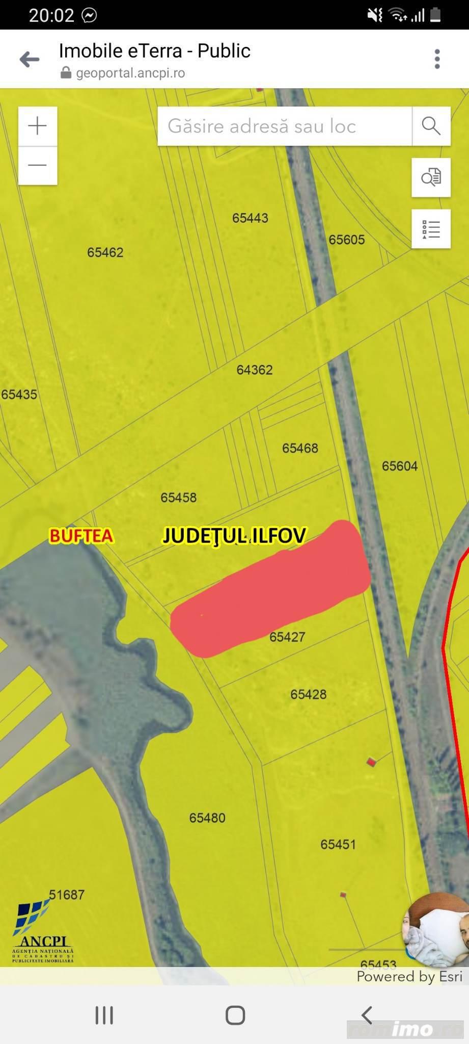 Teren intravilan Buftea, autostrada 0