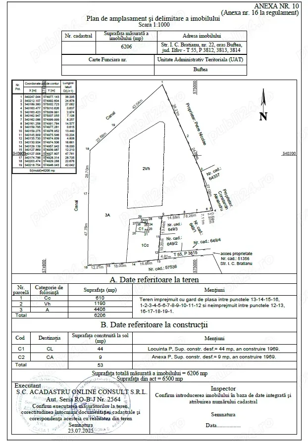 Teren Buftea - I. C. Bratianu