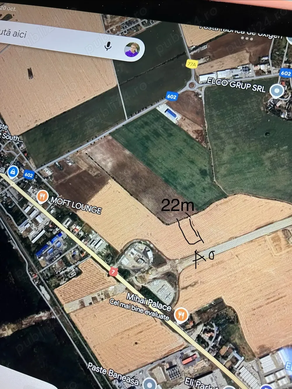 Teren de vânzare Buftea 1800 mp