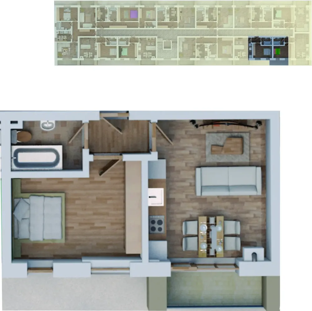 apartament 2 camere