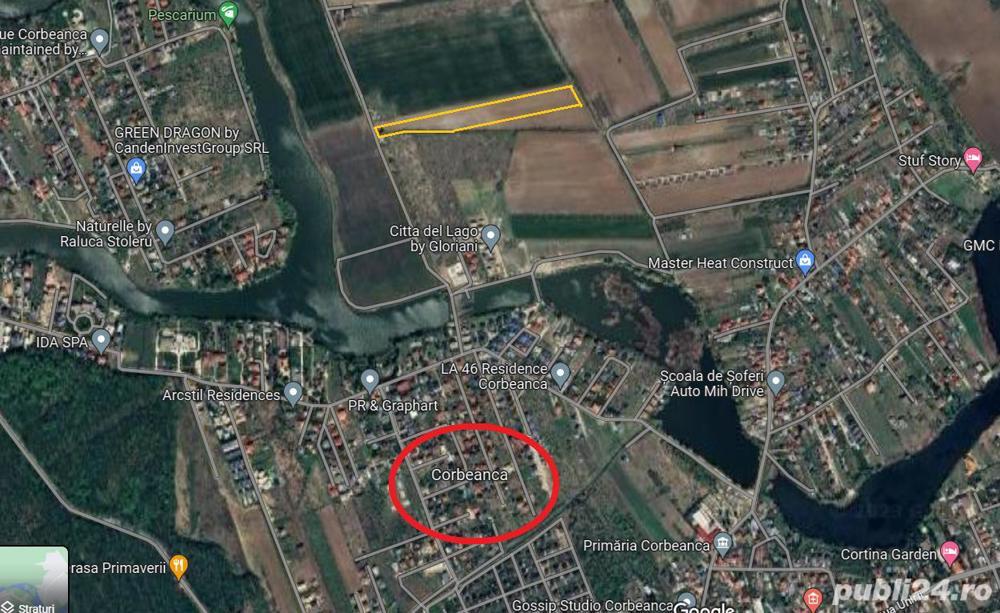 Corbeanca teren de vanzare