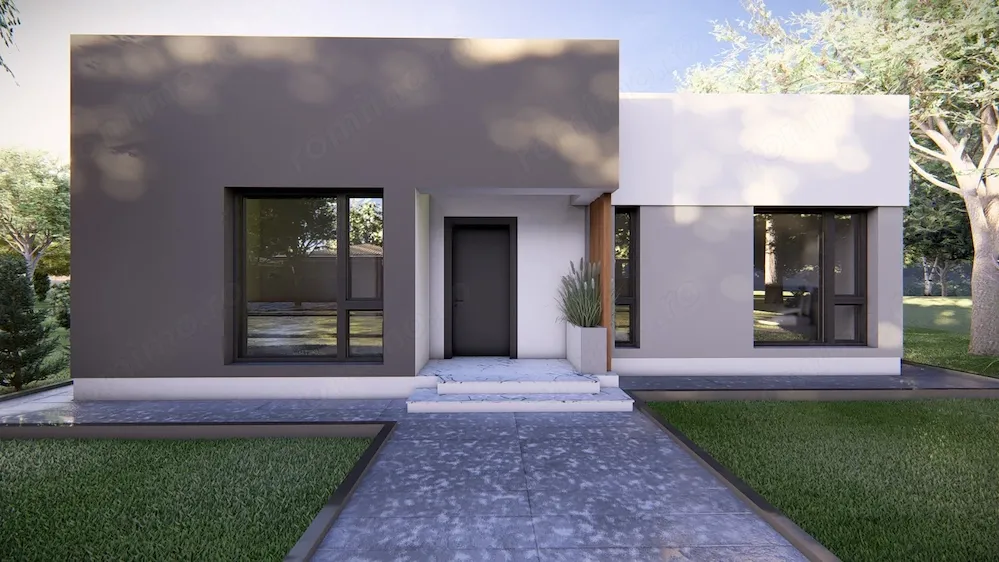 Casă modernă la ROȘU, parter   Domnești, 500 mp teren.