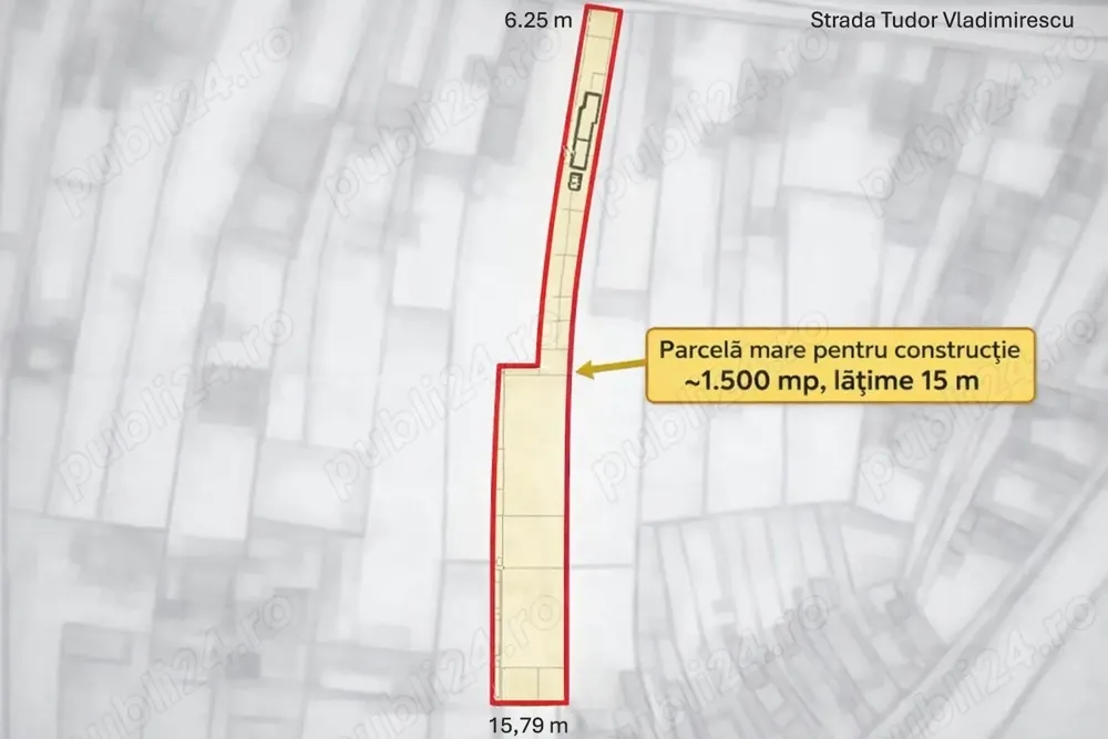 Teren 2.000 mp Domnești   zonă centrală, utilități, ideal investiție, acces direct T. Vladimirescu