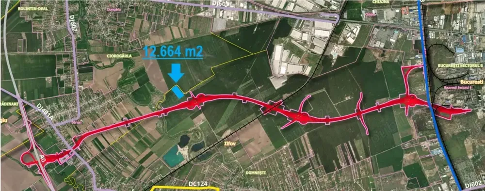 12.664 m2 teren Domnesti (Ilfov) Tarla 5