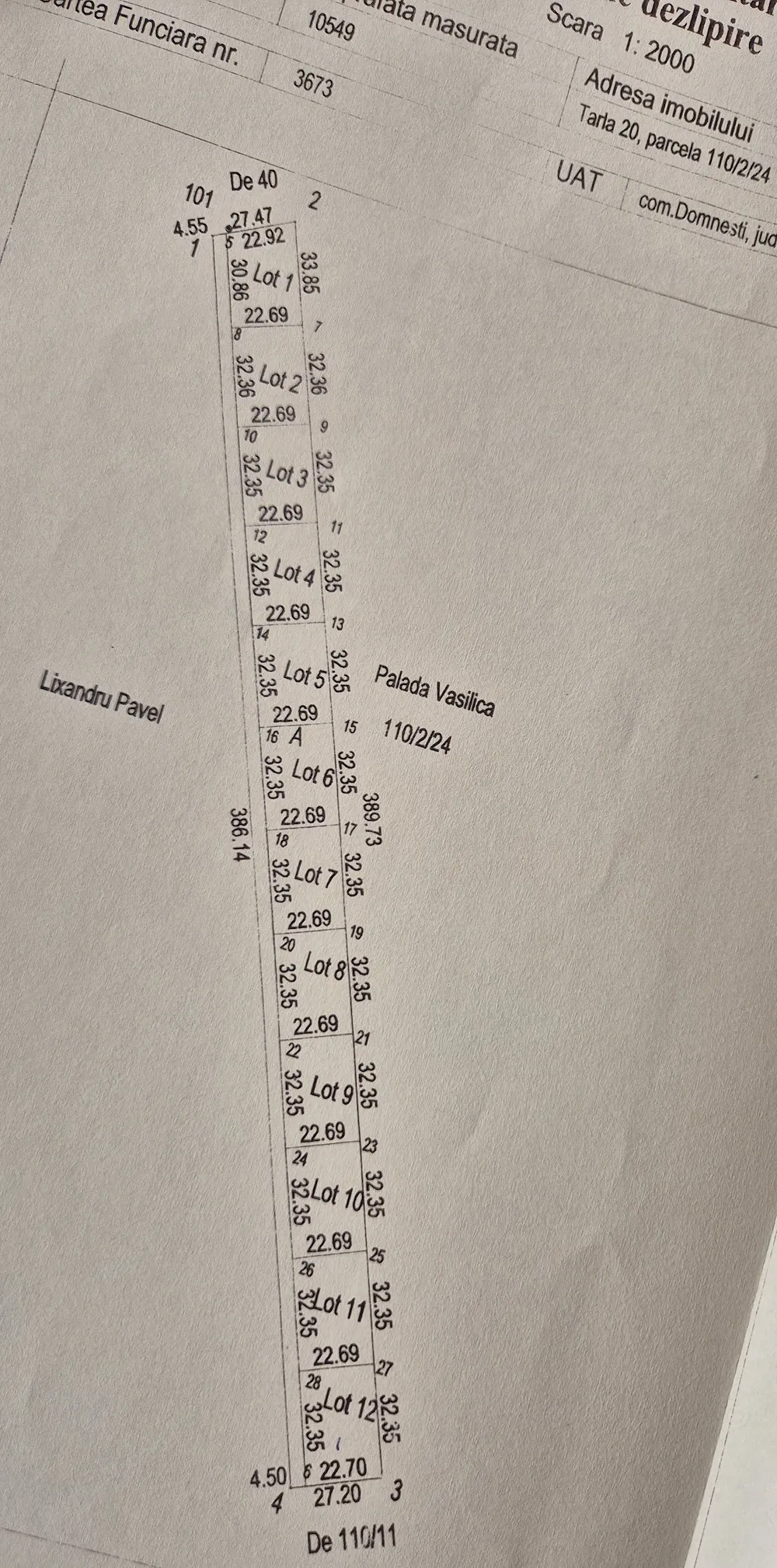 Vand teren intravilan Domnesti, Ilfov, loturi 880 mp
