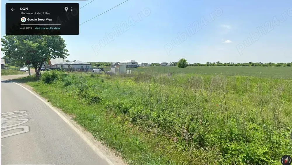 Teren intravilan 1.550 mp, deschidere 58 m, zonă mixtă   Măgurele