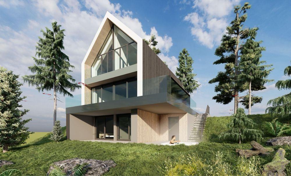 Vand schimb Casa cu AC si 1200 mp teren strada uliului, hoia