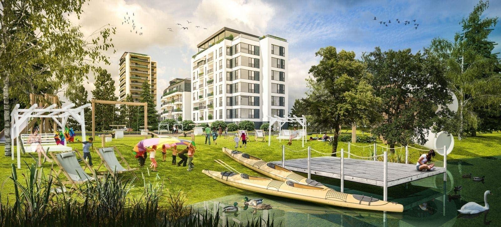 De închiriat apartament 3 camere in Complex Northside - Panorama Lake