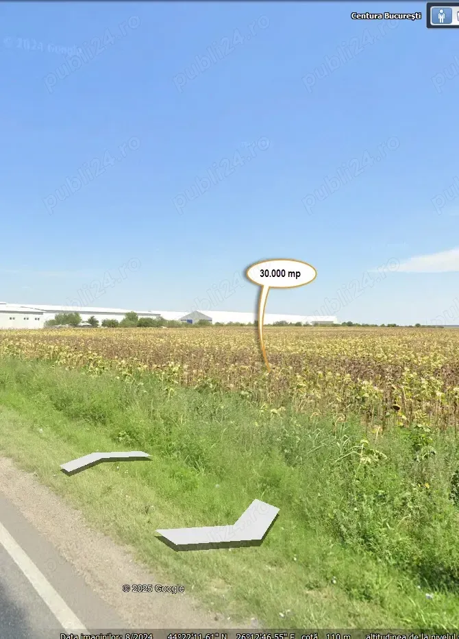 Popești Leordeni teren intravilan centura  300000 mp