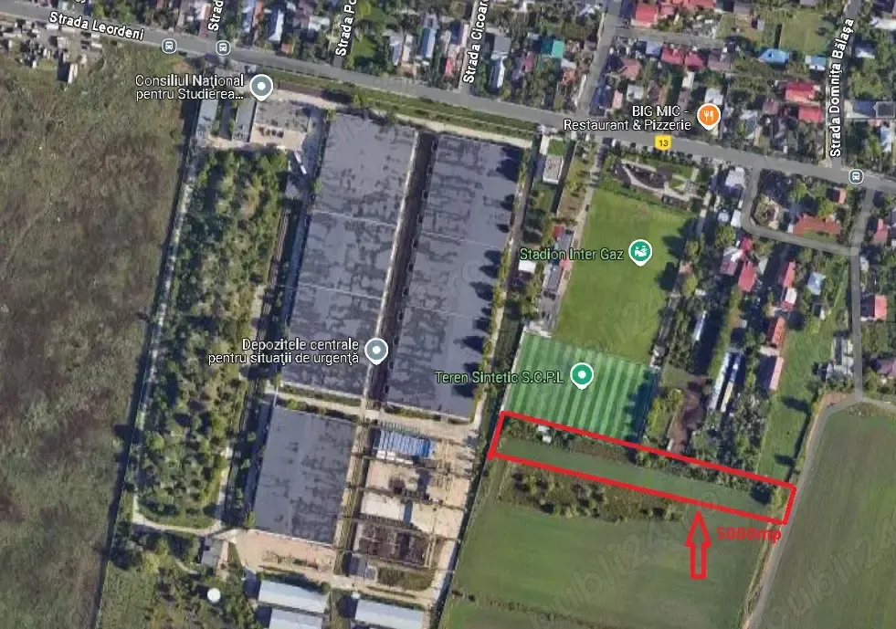 Teren  intravilan 5000 mp Popesti Leordeni
