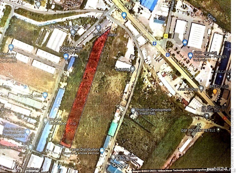 Vînd, închiriez, asociez - teren intravilan Popesti Leordeni