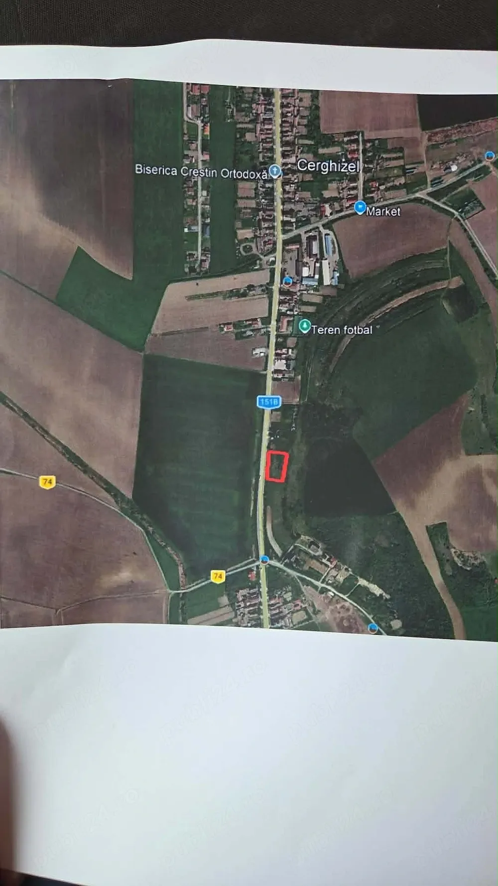 Teren intravilan,  2000 mp, in localitatea Cerghizel