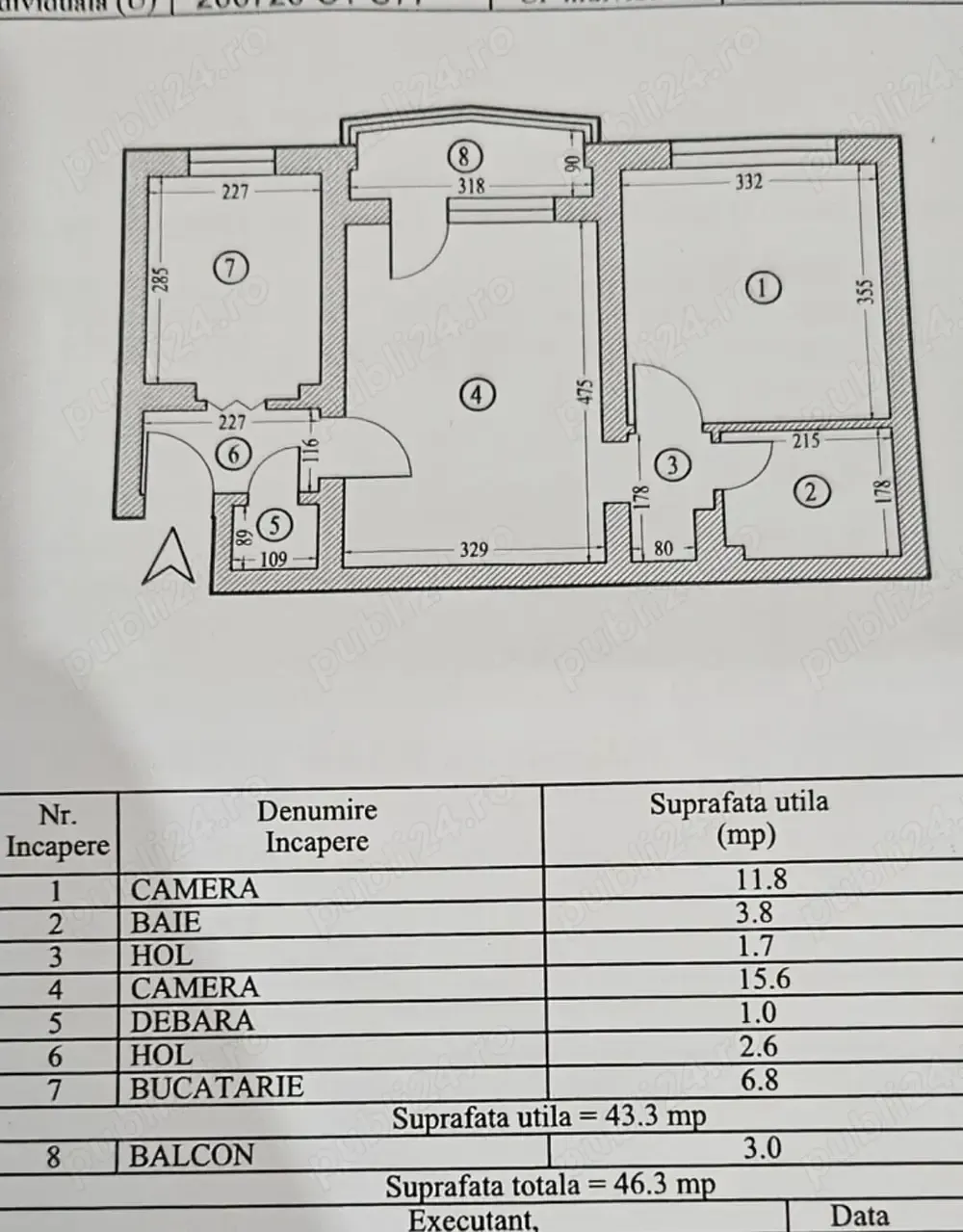 Apartament de vanzare, 2 camere, Tomis 3 Constanta