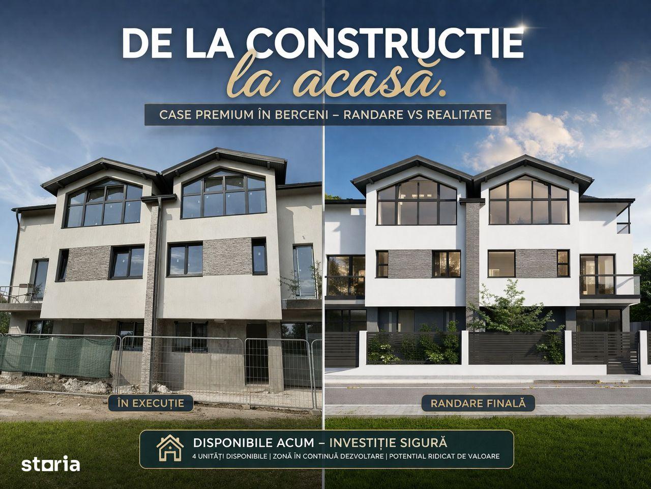 Casă la alb. 4 camere P+1+M  125 mp – Berceni central, 99.500 euro