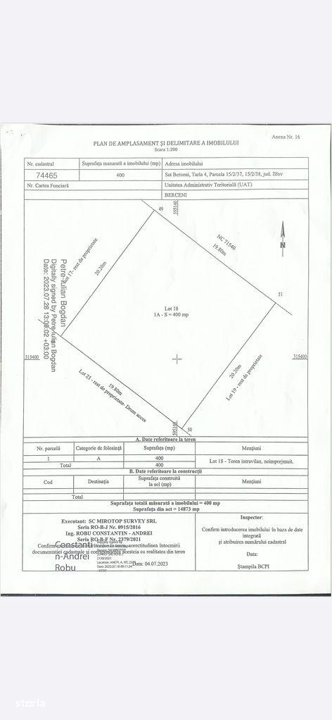 Teren intravilan construibil