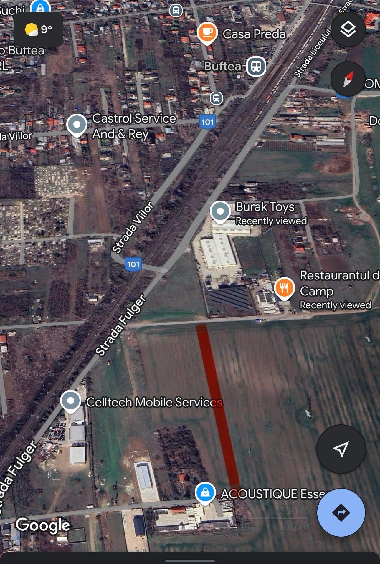 Teren intravilan strada fulger Buftea Gara - imagine 1