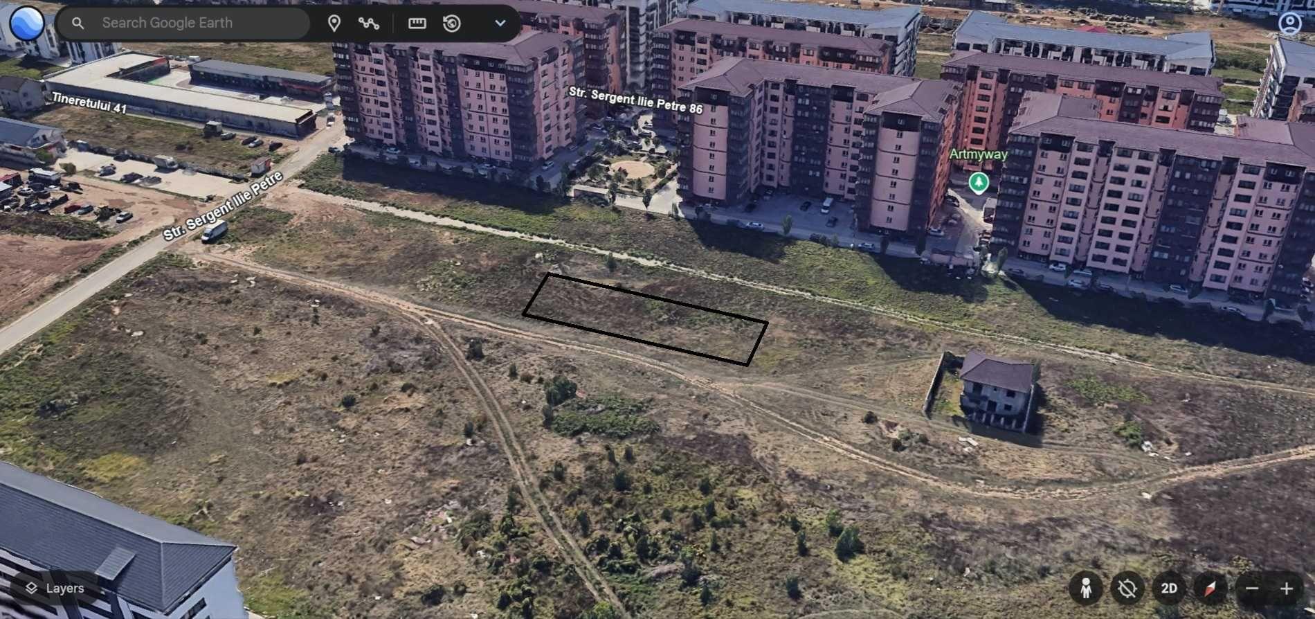 Militari - Ilie Petre - Profi, vanzare lot teren intravilan 1227 mp.