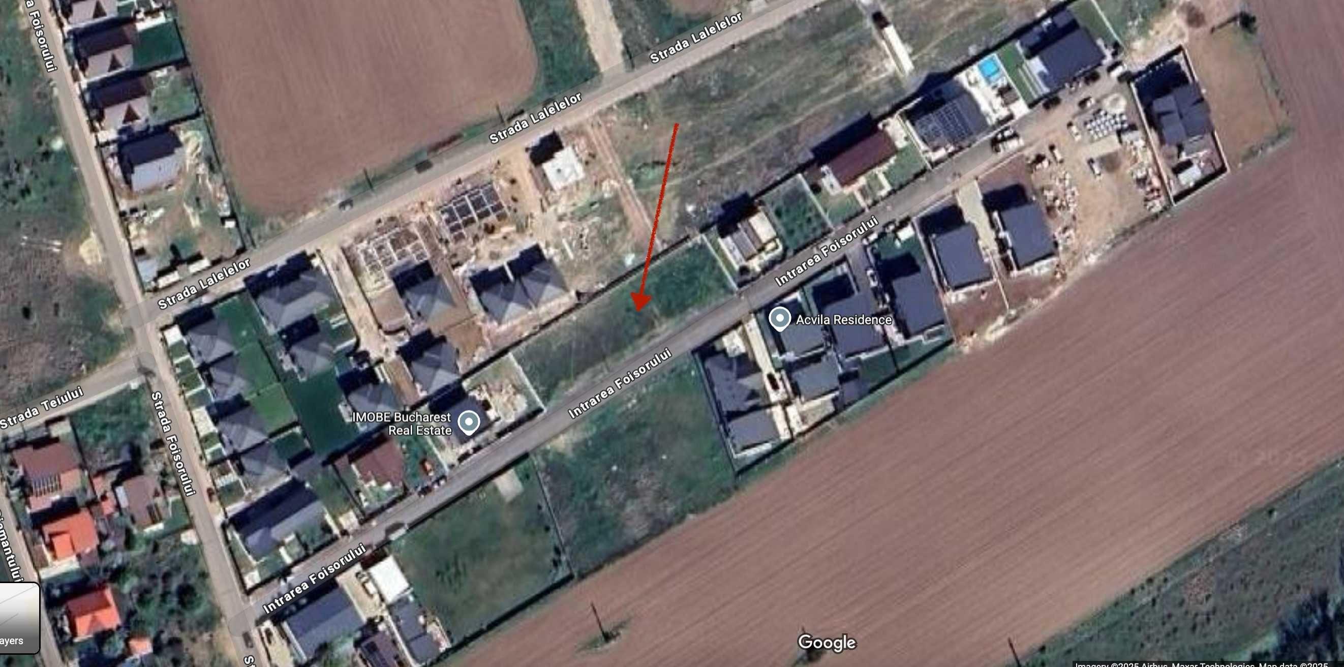 Vand Teren Domnesti str. Intrarea Foisorului din str. Fortului 1200mp