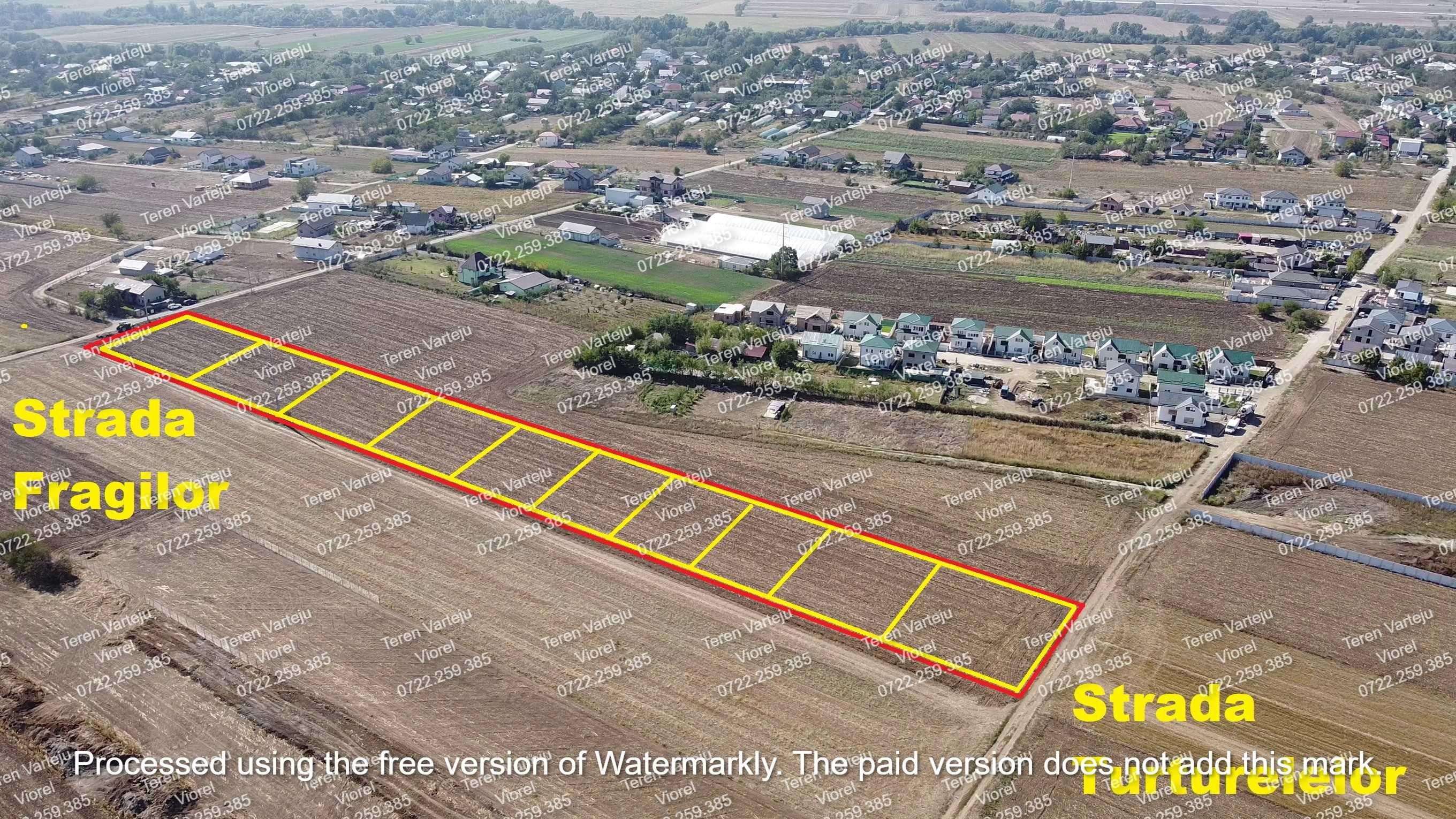 ‼️Teren Loturi 500-600-800mp Str.Fragilor Turturelelor Varteju Magurel - imagine 1