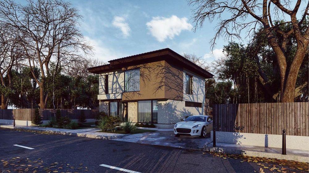 OFERTA - Casa la rosu + teren 440 mp Ciprian Porumbescu otopeni - imagine 1