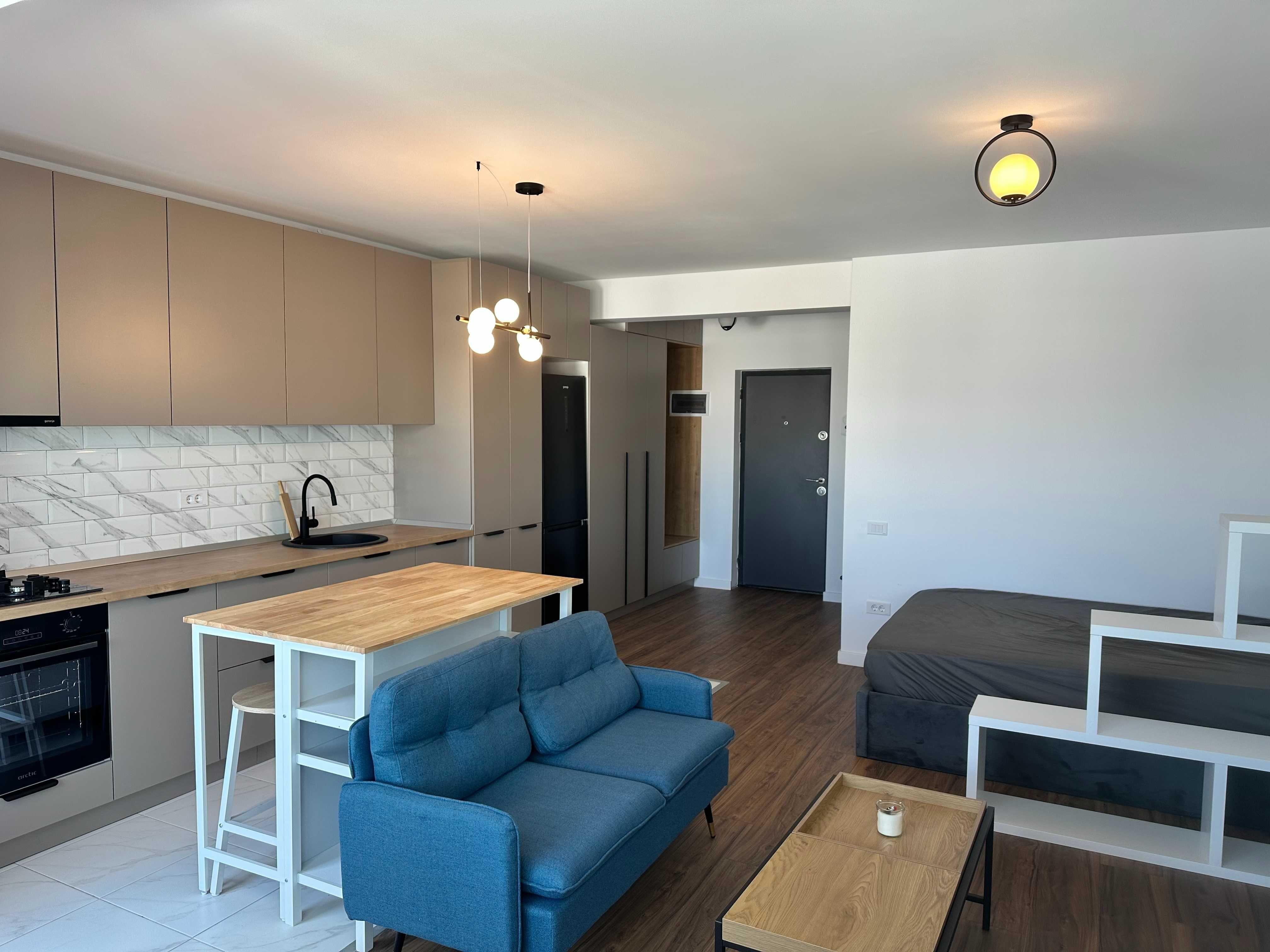 Garsoniera NOUA mobilata si utilata 40 mp + parcare - Popesti Leordeni - imagine 1