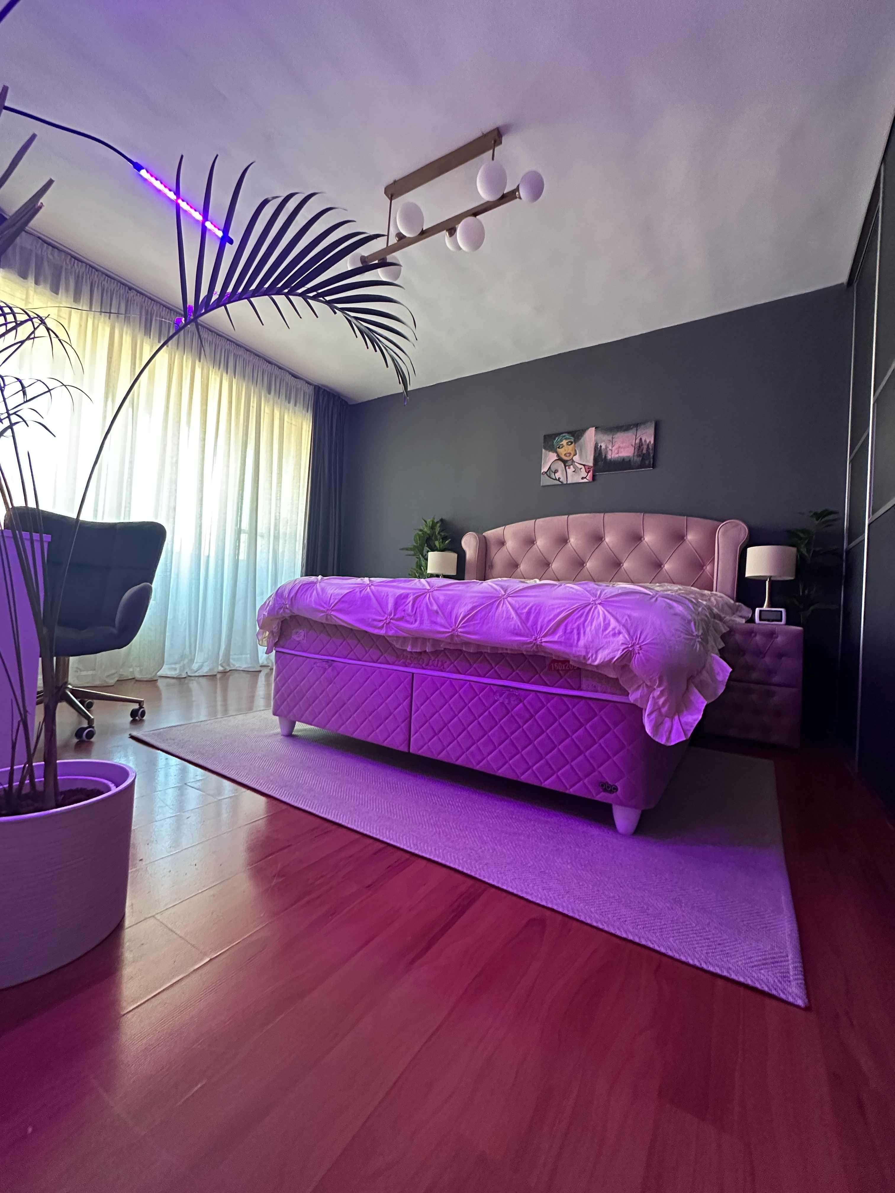 Apartament 2 camere, 50 mp, complet mobilat, 2 balcoane închise (17 mp), 2 parcări incluse