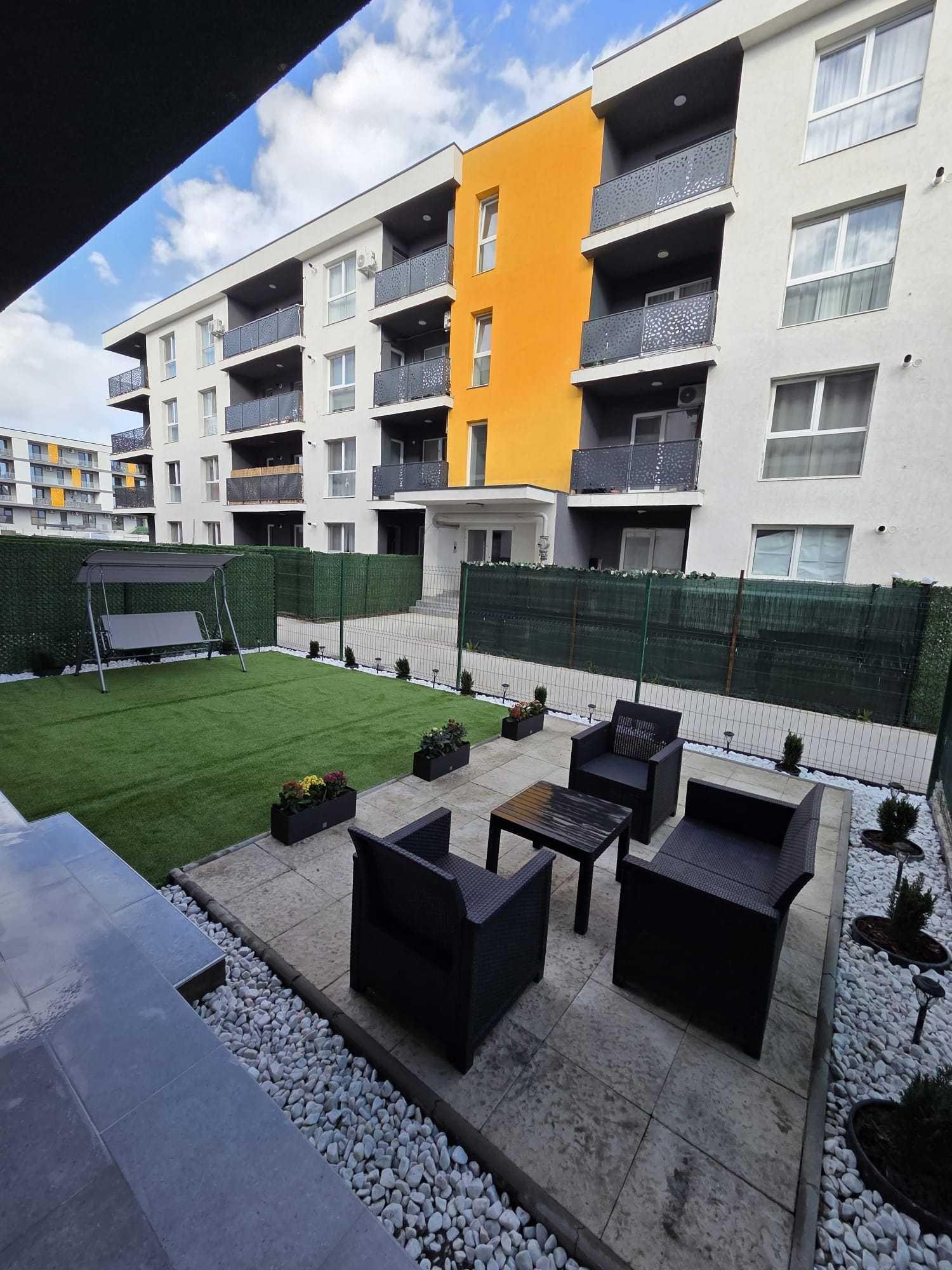 Apartament 2 camere cu gradina de inchiriat