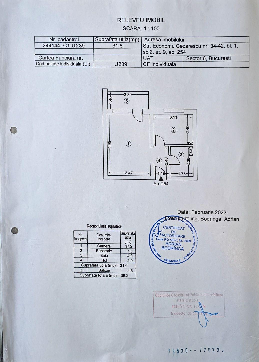 Se vinde Garsoniera sectorul 6 Regie Rezidance Faza2