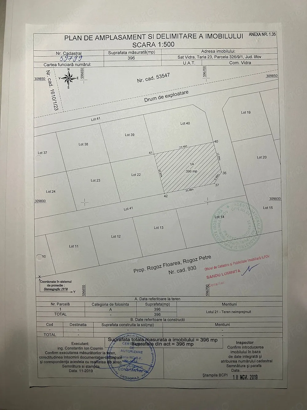 De vânzare teren intravilan lângă lac Berceni 792 mp