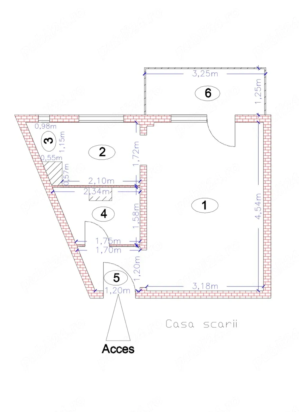 garsoniera cu balcon, 28mp - imagine 1