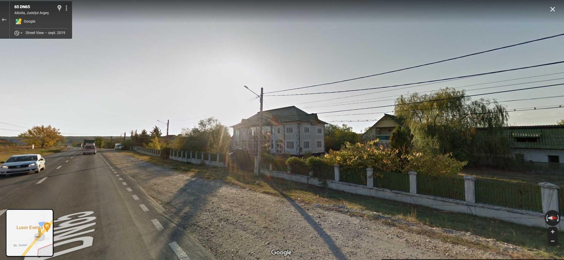 Inchiriez/Vand imobil 14 camere teren 6141mp, DN65, centru Albota