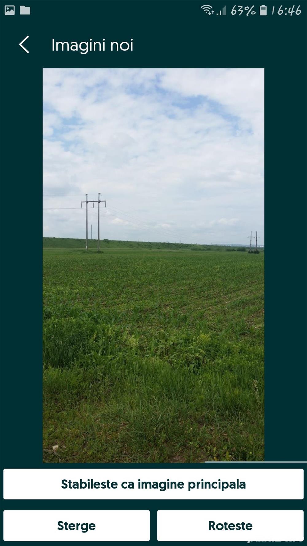 Vând teren arabil in extravilan Golești Stefanesti - dupa calea ferata.