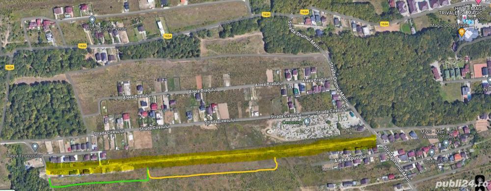 Vand loturi 500 mp  teren INTRAVILAN Pitesti Trivale, din parcela 14935mp, deschidere 20m - imagine 1