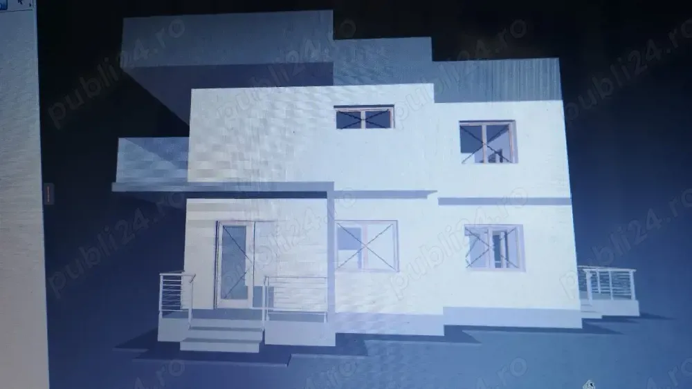 Vând teren individual 850 m cu utilitati si  case in stadiu de constructie