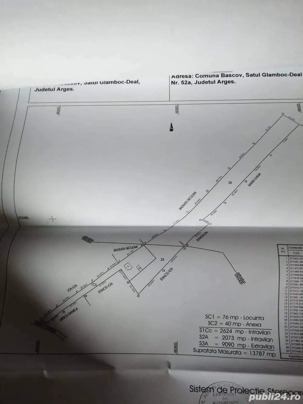 Teren suprafață mare intravilan și extravilan