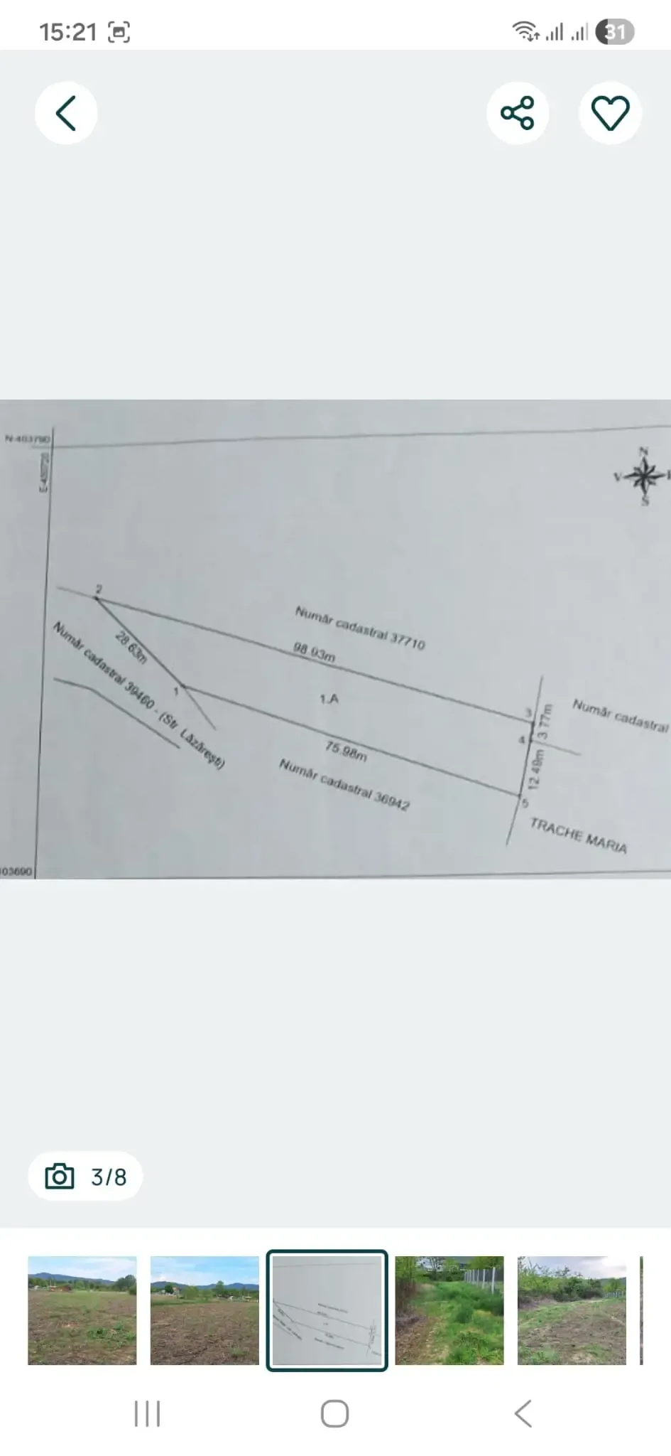 teren intravilan bujoreni