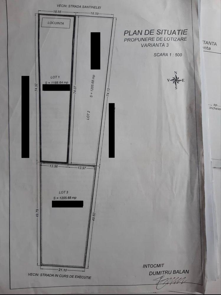 Teren liber 3600 mp Palazu Santinelei - imagine 1