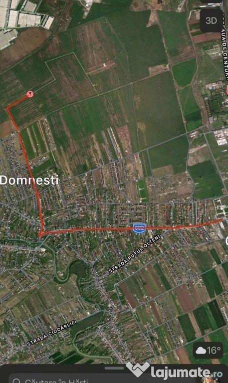 OFERTA -Vand/Schimb  Teren Domnesti - 450 mp utili - intravilan - Prop