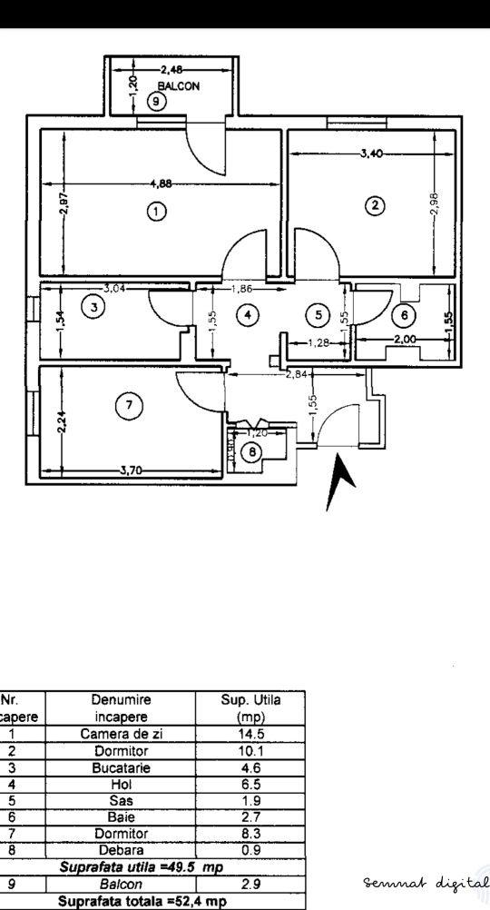 OCAZIE! Pacurari Ap. 3 cam decomandat et intermediar - imagine 1