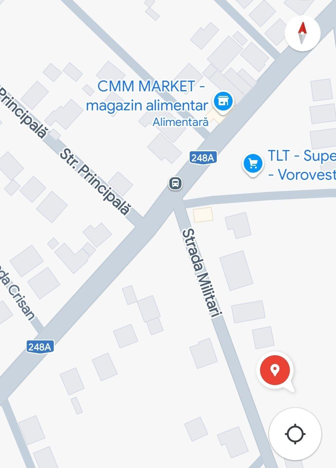 Vand 500 m2, deschidere 25 m,pret 100 €/mp