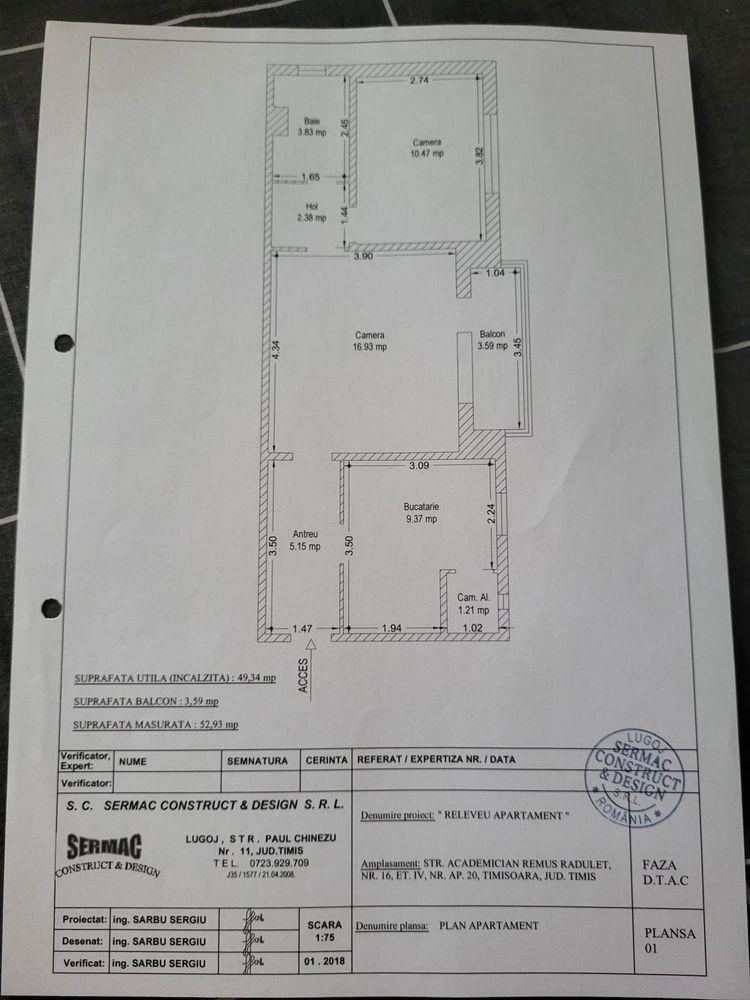 Apartament 2 camere zona Aradului