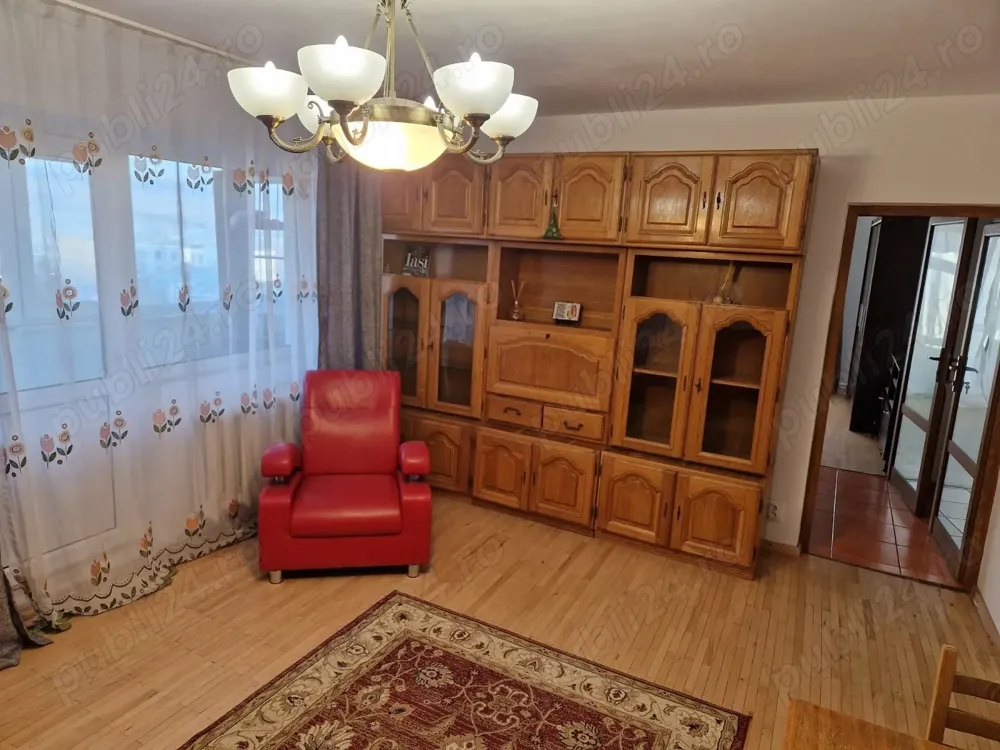 Capăt Păcurari, 3 camere, 3 balcoane, 2 bai, complet mobilat și utilat,  parcare inclusă,