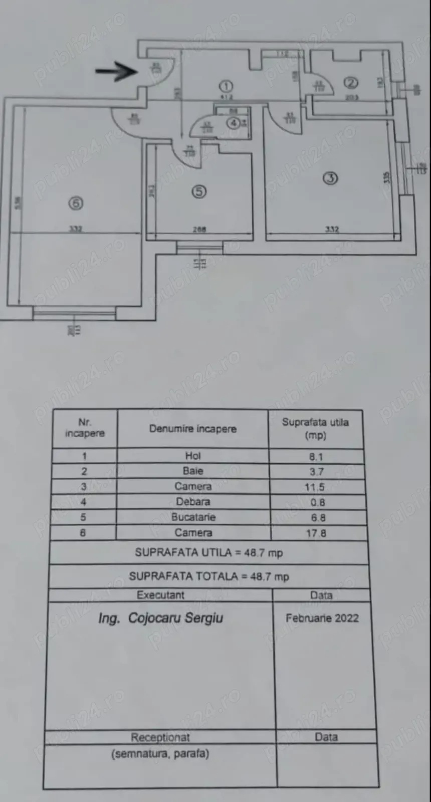 Ocazie!Vand ap 2 camere 50 mp,D,la parter cugradina,in Galata,ap de bvd