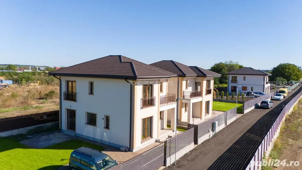 Proiect Aleea cu Tei, 5 vile la cheie, curte amenajata - imagine 1