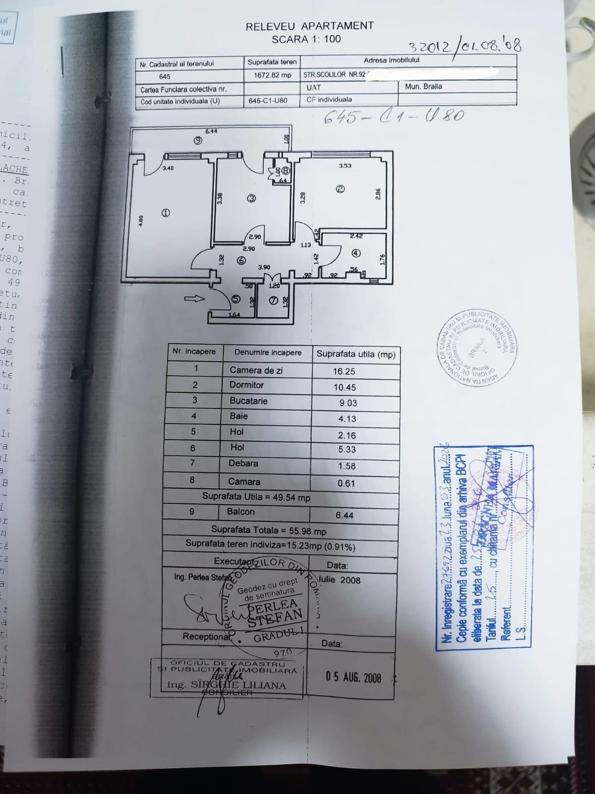Apartament Decomandat 2 camere zona OBOR