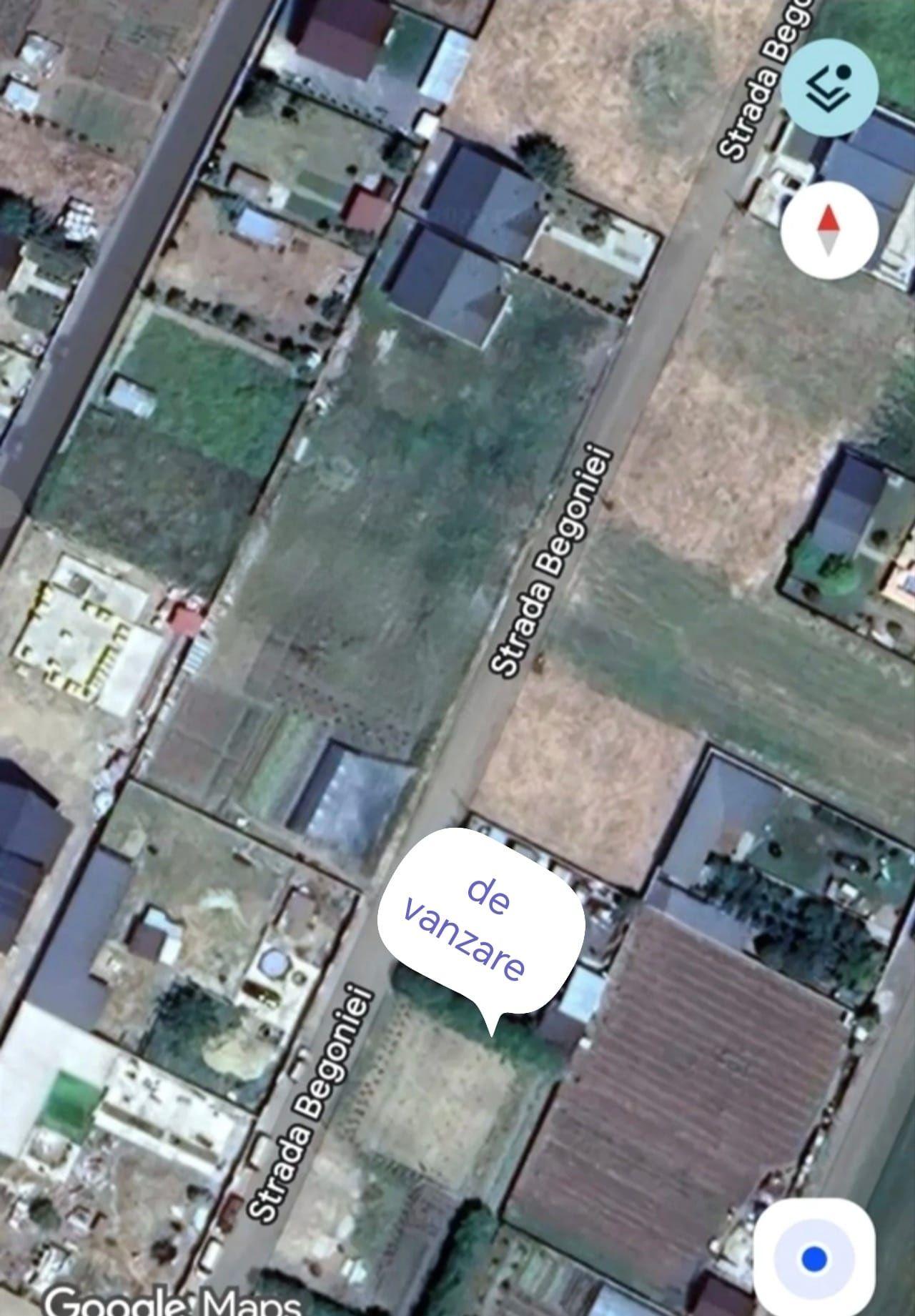 Vand teren în Cazasu 500 mp cu utilități