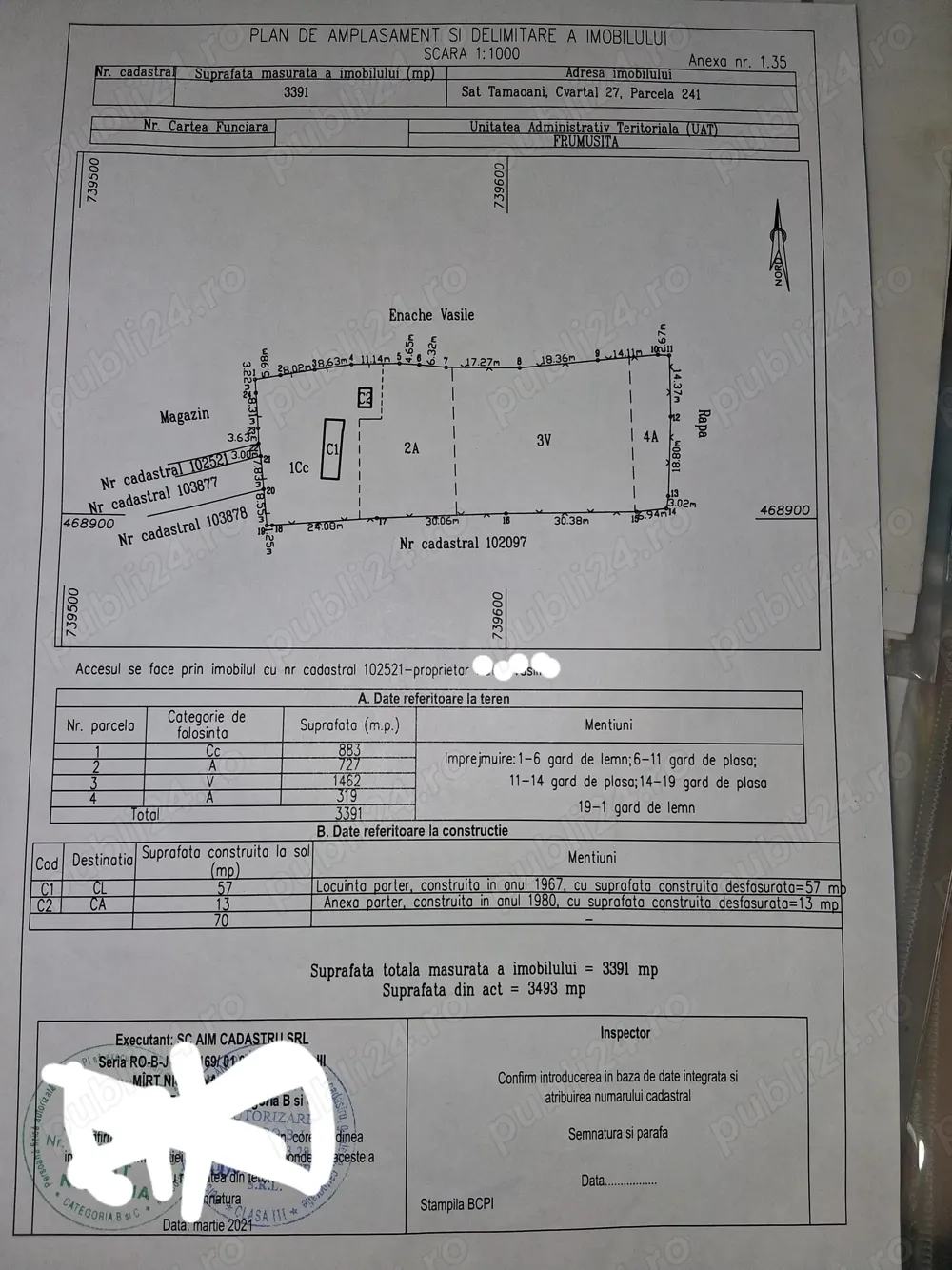 Vând schimb casă Tămăoani Galati