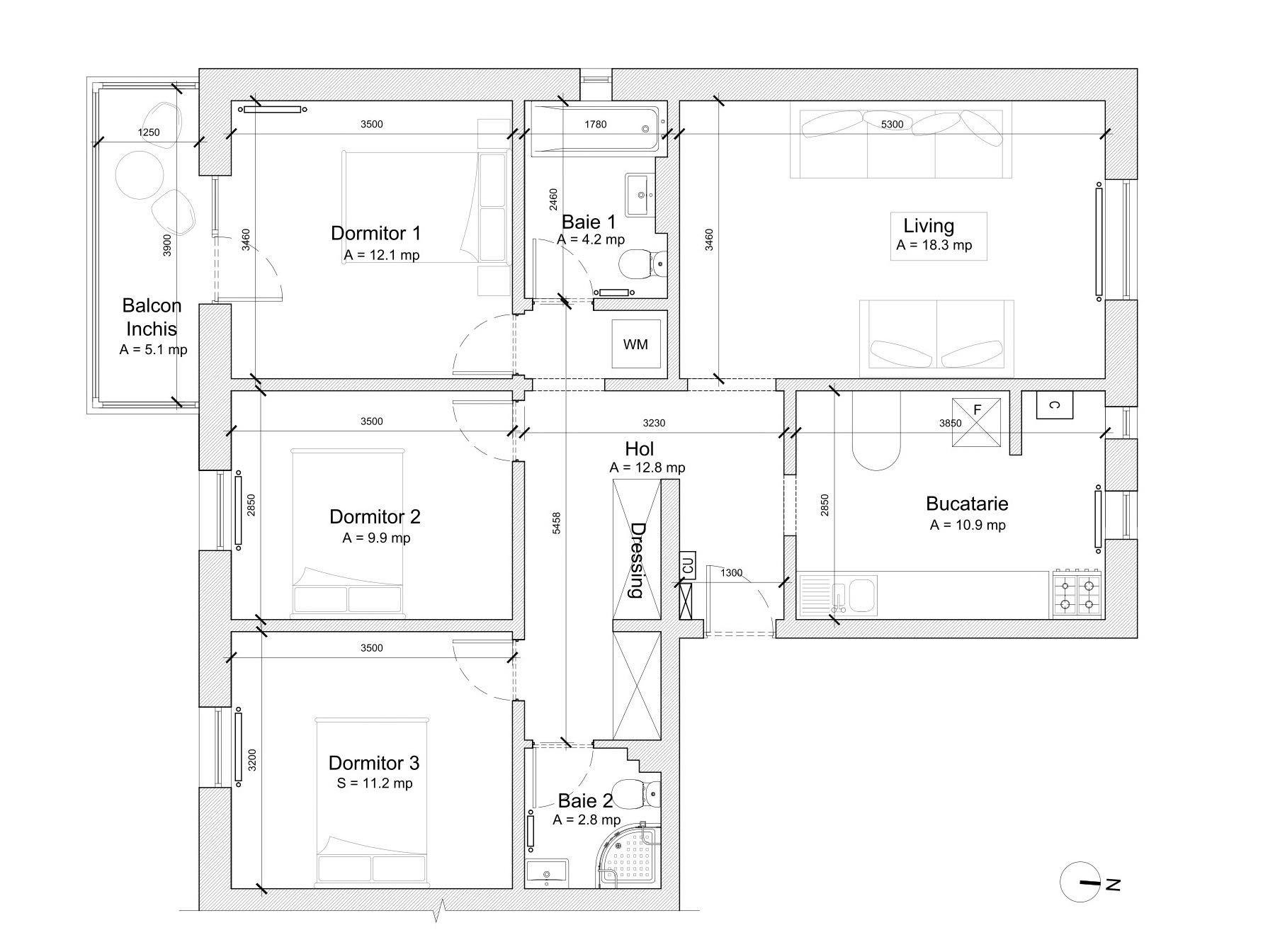 Apartament 4 camere Faleza Nord