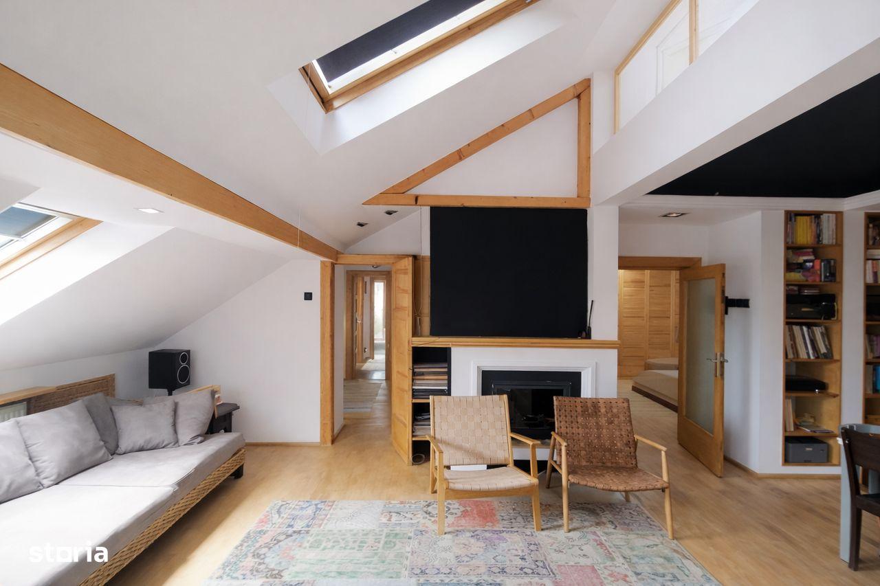 Vând Mansardă tip loft în FLoreasca| 183.9 mp total | 6 camere - imagine 1