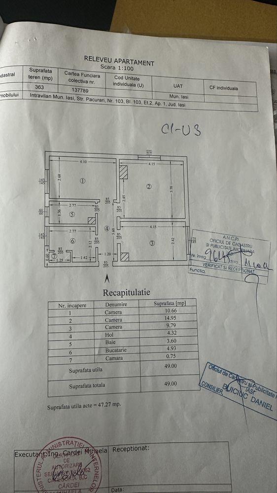 Apartament decomandat de 3 camere în Păcurari - Petru Poni, zonă cu acces la magazine, școli, grădinițe și transport în comun